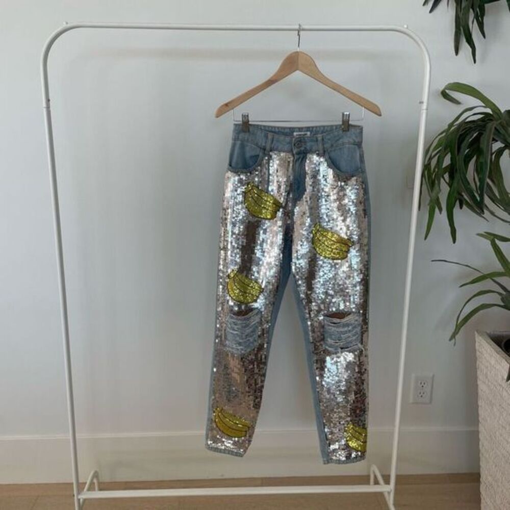 Au Jour Le Jour Sequins Banana Jeans